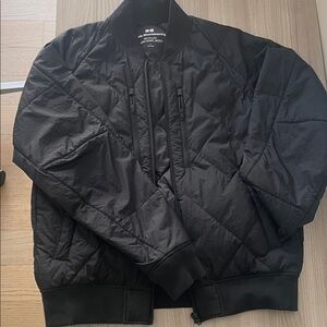 White Mountaineering Black Quilted Bomber Jacket